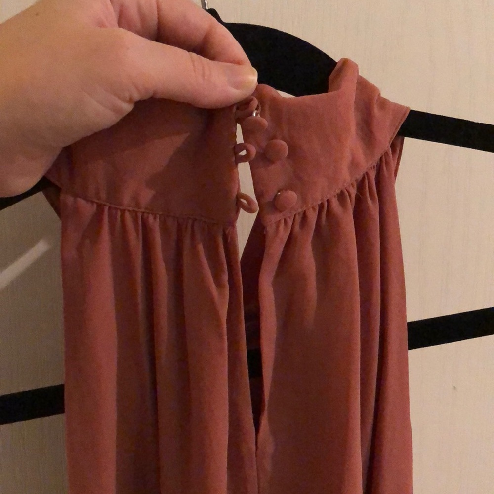 Spirit of Grace Dusty Rose tie halter tunic dress - Picture 5 of 5